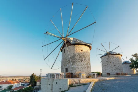 old windmills of Alaçatı