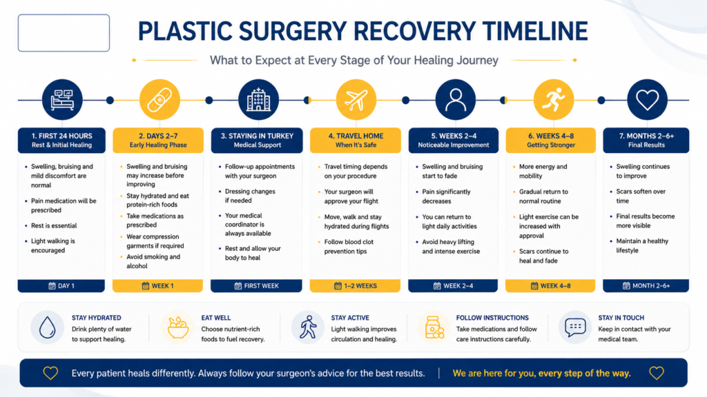 plastic surgery recovery timeline 